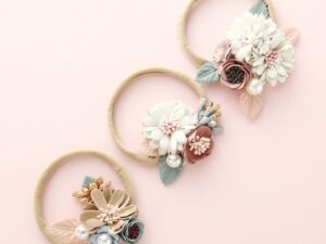 Bandeaux fleurs pour bébé nouveau-né ou enfants plus grands