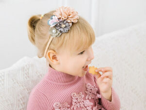 Bandeau floral pour bébé, nouveau-né ou enfant