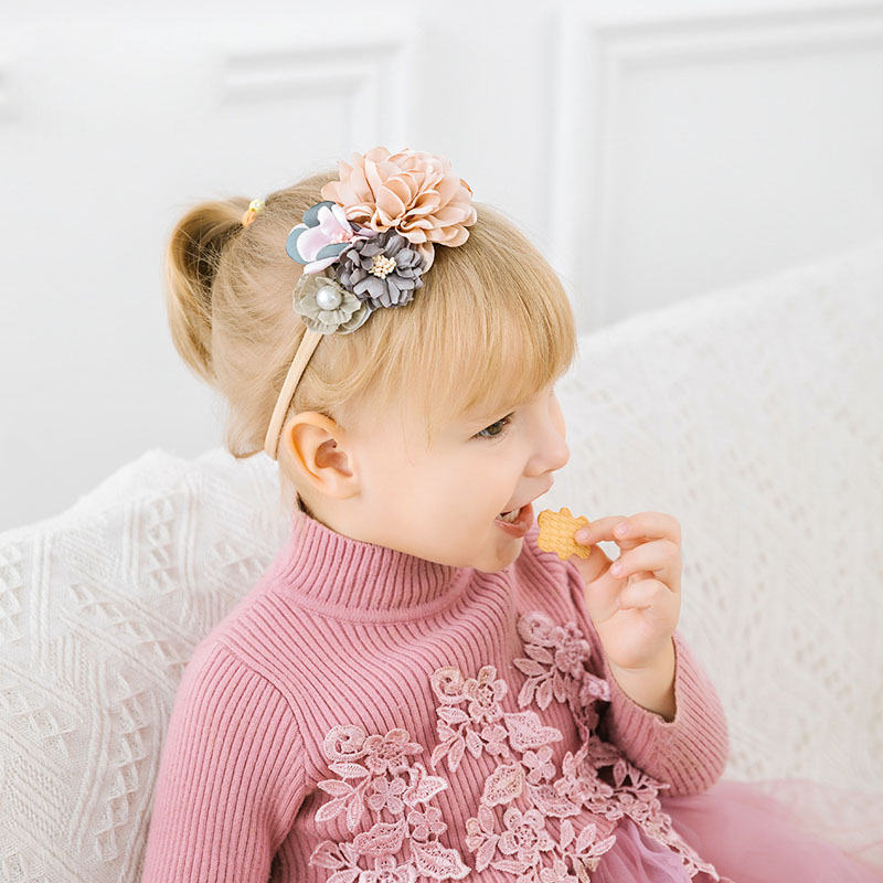 Bandeau enfant noeud fleur – Béguin