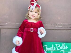 Robe élégante Noël pour enfant fille