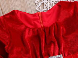 Robe Noël rouge pour fille