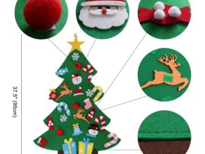 Pièces du sapin de Noël mural