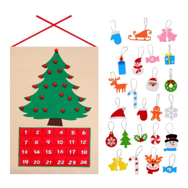 Dimensions calendrier de l'Avent arbre de Noël