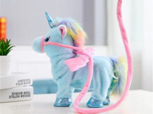 Jouet licorne qui marche - Couleur bleue