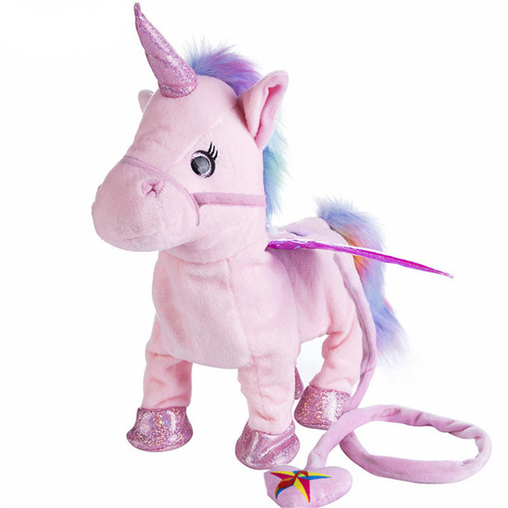 Doudou enfant licorne blanc et mauve