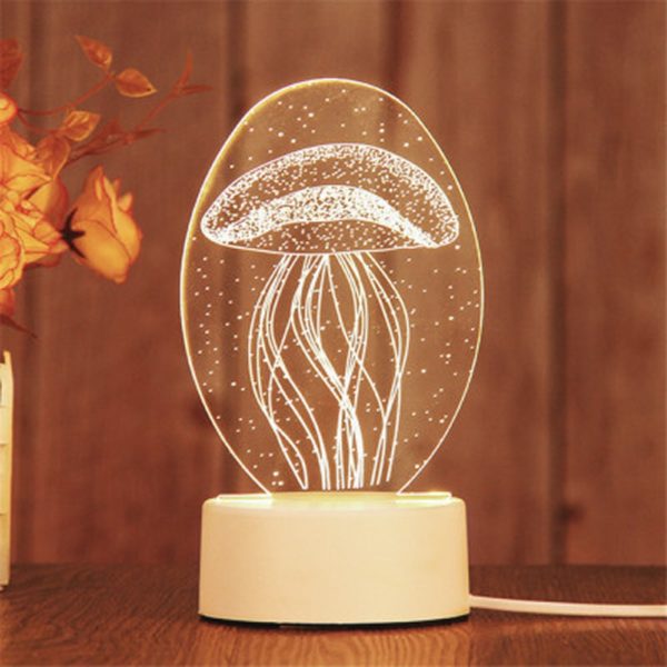 Veilleuse LED design pour chambre enfant - Thème méduse