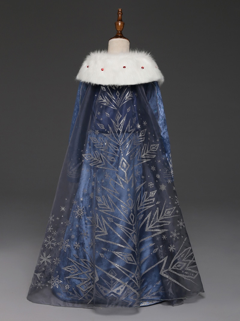 Costume Reine des Neiges enfant vu de dos