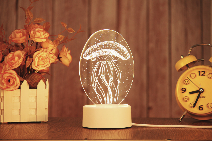 Veilleuse design LED chambre enfant - Méduse