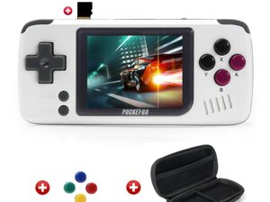 Console de jeux retro gaming PocketGo - Carte micro SD 32Go avec housse de protection