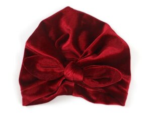 Turban bébé couleur bordeaux