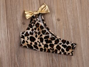 Haut du maillot léopard pour fille