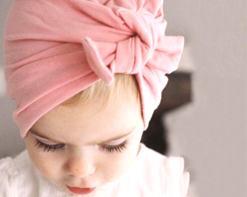 Bonnet turban bébé 0 à 24 mois (coloris au choix)