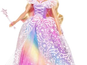 Barbie Dreamtopia poupée Princesse de Rêves avec robe brillante à motifs arc-en-ciel