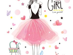 Sticker mural pour chambre enfant fille