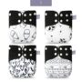 Couches lavables pour bébé - Couleur noir et blanc