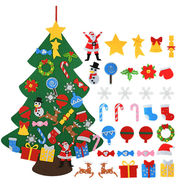 Sapin de Noël en feutrine