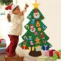 Sapin de Noël feutrine à décorer (avec pièces à coller)