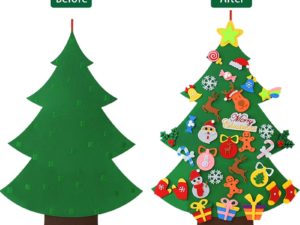 Arbre de Noël vert en feutrine