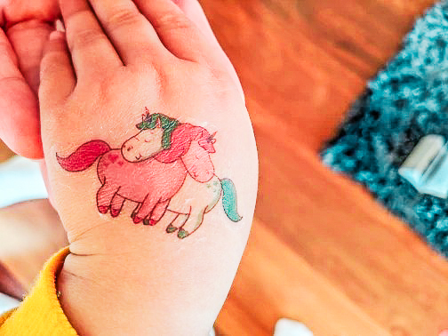Tatouage éphémère licornes pour enfant