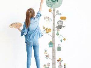 Toise murale autocollante pour enfant - Décoration chambre