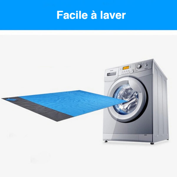 Tapis de plage lavable à la machine