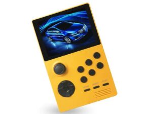 Console de jeu portable jaune