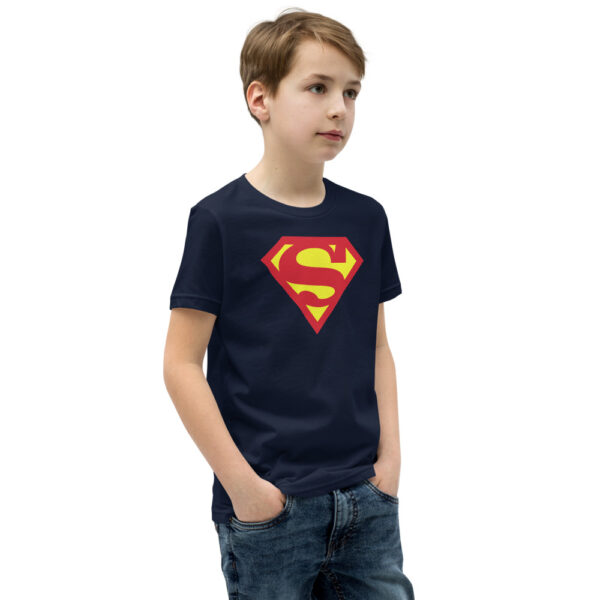 Tee shirt garçon Superman bleu marine