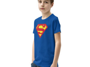T-shirt Superman bleu clair pour garçon et fille