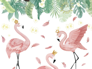 Stickers muraux Flamant Rose