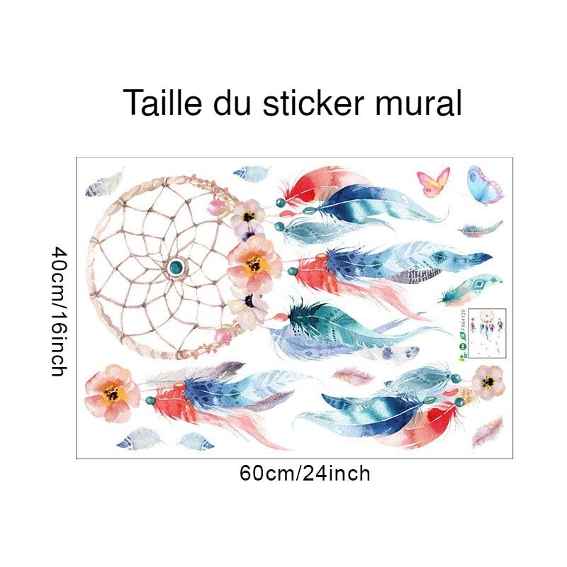 Taille du sticker mural