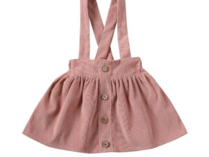 Jupe à bretelles couleur rose pour filles - Jupe Candy