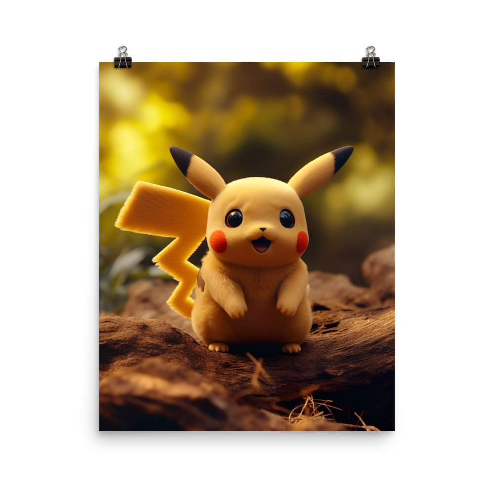 Affiche Pokémon Pikachu pour enfants - Poster Déco Chambre