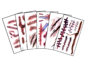 Lot de tatouages éphémères pour Halloween