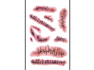 Tatouage éphémère de fausses cicatrices réalistes pour Halloween