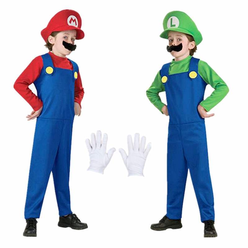 Costume Super Mario et Luigi - Cosplay, Déguisement Enfant