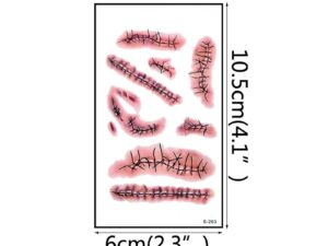 Dimensions tatouages Halloween pour enfants