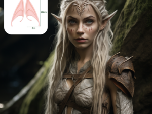 Oreilles d'Elfe en latex (1 paire) - Cosplay, Costume Halloween, Carnaval
