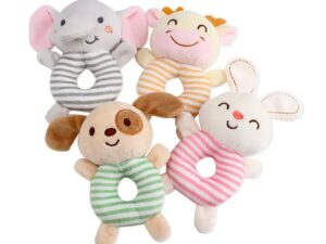 Hochet Peluche pour Bébé 0 à 24 mois - Hochet Animaux