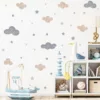 Stickers muraux nuages chambre bébé - Sticker décoration