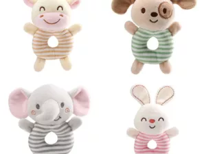 Hochet Peluche pour Bébé 0 à 24 mois - Hochet Animaux