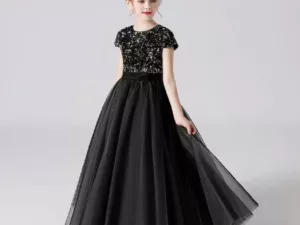 Robe demoiselle d'honneur noire