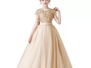 Robe demoiselle d'honneur beige