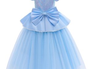 Costume Robe Cendrillon – Déguisement pour fille (vue de dos)
