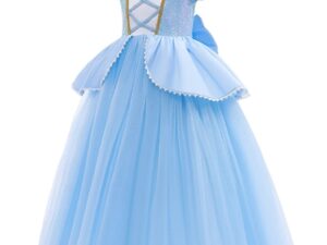 Costume Robe Cendrillon – Déguisement pour fille (vue de profil)