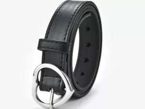 Belle ceinture noire cuir pu pour fille