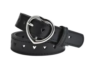 Belle ceinture noire cuir pu pour fille