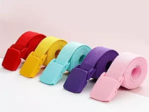 Ceinture en Nylon pour Enfant - Garçon ou Fille - Multiples Couleurs