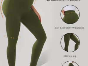Legging maternité couleur vert army