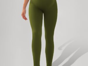 Legging maternité couleur vert army