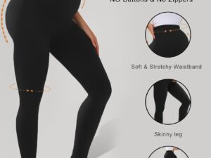 Legging maternité couleur noir